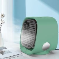 Portable Air Conditioner Fan, 3 Speed Rechargeable Evaporative Air Cooler, Mini AC Desktop Fan for Room Home Bedroom Office Indoor Outdoor Color Green