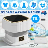 Portable Washing Machine Mini Washer Foldable 11L Semi Auto Domestic Appliance Domestic Grey