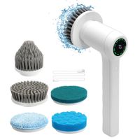 Bathroom Electric Scrubber Handheld Brush Spin Scrubber Portable Brush Rechargeable Cleaner Bathroom Floor Tub Dish Tile Kitchen