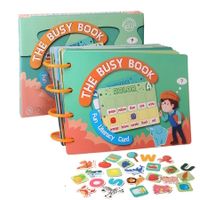 Montessori Quiets Book,Montessori Preschool Learning Activities Busy Book Coloring Book Preschool Binder Toys