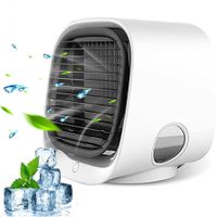 Portable Air Conditioner Fan - Mini Evaporative Air Conditioner Personal With 3 Wind speed - Portable Air Cooler For Home Bedroom Office Table & Desktop