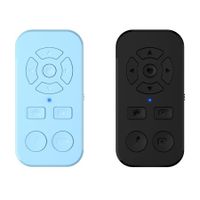 TikTok Scrolling Remote Control for iPhone and Android Smartphones,Bluetooth Page Turner for Kindle App,Camera Photo and Video Clicker for iPhone (2Pack,Black+Blue)