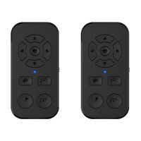 TikTok Scrolling Remote Control for iPhone and Android Smartphones,Bluetooth Page Turner for Kindle App,Camera Photo and Video Clicker for iPhone (2Pack,Black)