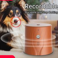 Anti Barking Devices Voice Remote Control for Dogs Bark Stopper Deterrent Training Device for All Sized Dogs(Brown)