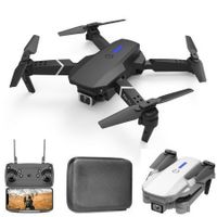 Mini WiFi FPV with 4K 720P HD Dual Camera Altitude Hold Mode Foldable With Single CameraTwo BatteriesBlack
