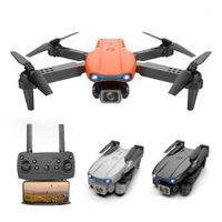 Mini WiFi FPV with 4K 720P HD Dual Camera Air Hovering 15mins Flying Foldable With Dual CameraTwo BatteriesOrange