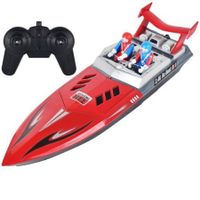 H11 2.4G 4CH RC Boat Vehicles Models High Speed Speedboat Waterproof 20km/h Electric Racing Lakes Pools Remote Control ToysRed