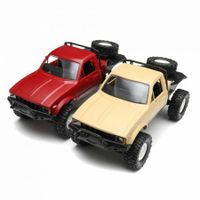 WPL C14 upgrade 1/16 2.4G 4WD Off Road RC Military Car Rock Crawler Truck With LED Full Proportional Control RTR ToysRed