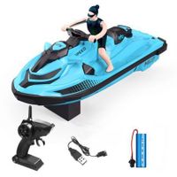 LMRC LM13-D RTR 2.4G 4CH RC Boat Motorboat Remote Control Racing Ship Waterproof Speedboat Toys Vehicle ModelsOne BatteryBlue
