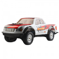 2.4G 4WD 45km/h Brushed RC Car Pickup Off-Road Climbing Truck LED Light Full Proportional Vehicles Models Toys Blue