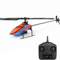 XK K127 4CH 6-Axis Gyro Altitude Hold Flybarless RC Helicopter RTF with 3 Batteries