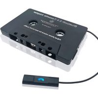 Car Audio Bluetooth Wireless Cassette Receiver,Tape Player Bluetooth 5.0 Cassette Aux Adapter,Black