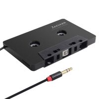 Car Audio Cassette to Aux Adapter,3.5 MM Auxillary Cable Tape Adapter