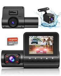 S6 2.0 inch IPS Screen Dash Camera for Cars,1080 FHD Dash Cam Front and Rear Inside, Dashcam with Night Vision with Free 32GB SD Card,G-Sensor