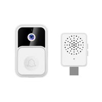 V9-White-Smart Wireless Remote Video Doorbell, Camera Wireless Intercom, HD Night Vision WiFi Security, Cloud Storage, 2-Way Audio,Visitor Capture