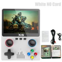 3.5Inch IPS Screen Handheld Game Player Dual Joystick 11 Simulators GBA Video Game Console for Kids Gifts Col White