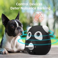 Anti Dog Barking Deterrent Device Ultrasonic Bark Control Devices Dog Training Outdoor Indoor(Black)