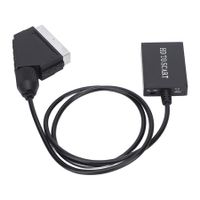 HDMI to SCART Converter, HD Digital Video HDMI to Analog Video and L R Audio Adapter Support DVI