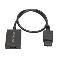 N64 to HDMI Converter Adapter, Support Game Console to HDTV Adapter HDMI Link Cable for N64 SNES NGC SFC, Plug and Play