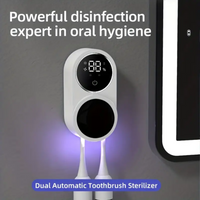 UV Toothbrush Sterilizer Holder Automatic Induction Wall Mount Tooth Brush Holder Organizer for Bathroom Accessories