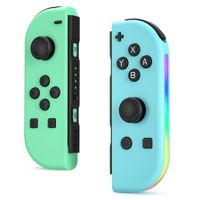 Replacement for Switch Controller,Compatible with Switch Controllers With RGB LED,Support Double Vibration/Wake-up/Screenshot