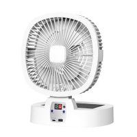 Camping Solar Fan Rechargeable Desktop Electric Foldble Fan 5 Adjustable Speed