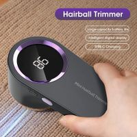 Portable  Lint Remover Electric Hairball Trimmer Smart LED Digital Display Fabric USB Charging Household