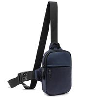 Mini Sling Bag for Men and Women,Small Crossbody Bag Trendy,Casual Waterproof Phone Chest Bag for Travel (Navy Blue)