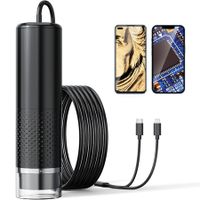 Handheld Digital Microscope Camera,50X-1600X Magnification USB Pocket Microscopes Camera with 8 Adjustable LED,Coin Magnifier for iPhone,iPad,Android