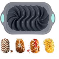Silicone Bread Mold, Silicone Non-Stick Baking Mold, Meatloaf Pan with Frame(25.7*15*6.3 CM)