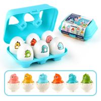 (dinoszur)Easter Egg Toys for Boys Girls Kids,Toddler Easter Basket Stuffers Prefilled Easter Eggs with Toys Inside Filled Infant Montessori Toy Gift