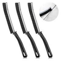 3Pcs Crevice Cleaning Brush, Crevice Grout Brush for Bathroom Kitchens Gap