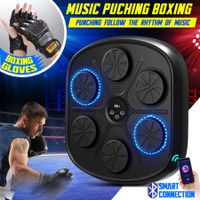 Music Boxing Machine Pad with Punching Gloves Smart Electronic Bluetooth Training Home Gym Wall Target Equipment USB Charger