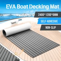 Marine Carpet Boat Flooring Decking Sheet EVA Foam Matting Non Slip Mat Covering Yacht Pad Dark Grey 240 x 120cm