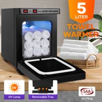 Hot Towel Warmer 5L UV Sterlliser Cabinet Electric Heater Dryer Stainless Steel for Spa Facials Barber Salon Beauty Shop