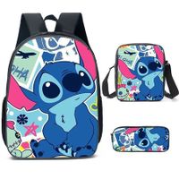 School Bag For Primary And Secondary School Students Three-Piece Set, Backpack+Shoulder Bag+Pencil Case