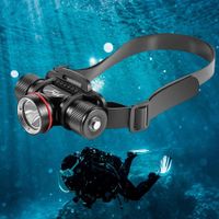 Dive Lights Scuba Diving Headlight IPX8 Waterproof Dive Headlamp - 3 Modes Underwater Flashlight for Diving