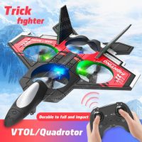 S98 Radio-Controlled Aircraft 2.4G Gravity UAV Remote Control Fighter EPP Foam Glide Model Aircraft Toy Gift Color Red