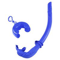 Diving Snorkel Portable Foldable Multi-color Silicone Freediving Snorkel For Swimming Diving Color Blue