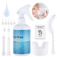 500mL Ear Cleaning Irrigation Kit Ear Wax Removal Tool Water Washing Syringe Squeeze Bulb Ear Cleaner For Earwax