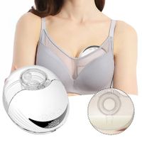 Wearable Breast Pump 210ML Large Capacity Hands Free Electric Portable Breast Pump BPA-free with LED Display 4 Modes 12 Levels Color White