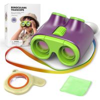 Binoculars for Kids, High Resolution 13x30, Kids Binocular for 3 to 12 Years Boys and Girls (Purple)