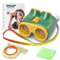 Binoculars for Kids, High Resolution 13x30, Kids Binocular for 3 to 12 Years Boys and Girls (Green)