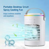 Portable Air Conditioner, Rechargeable Personal Cordless Air Cooler Quiet Desk Fan with 3 Speeds Air Conditioner Cooler for Room Office and Outdoor
