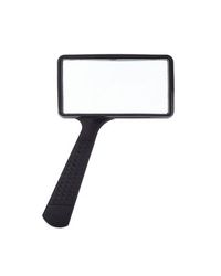 1 Pack(3X Magnification)Rectangular Handheld Magnifying Glass – Scratch Resistant Glass Lens - Large Horizontal Viewing Area