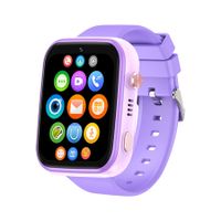 4G Kids Smart Watch Phone 1G+8G GPS WIFI LBS 1.83inch HD Video Call Screen Remote Monitor Clock Color Purple