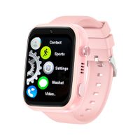 4G Kids Smart Watch Phone 1G+8G GPS WIFI LBS 1.83inch HD Video Call Screen Remote Monitor Clock Color Pink