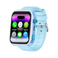 4G Kids Smart Watch Phone 1G+8G GPS WIFI LBS 1.83inch HD Video Call Screen Remote Monitor Clock Color Blue