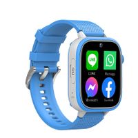 4G Kids Smart Watch  Phone Intelligent Positioning GPS Wifi LBS Video Call Alarm Clock with Camera Color Blue