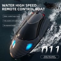 Remote Control Speedboat for Kids, High Speed Boat Model, Water-cooled Motor, RC Toys, 2.4Ghz, 40 kph